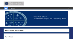 Desktop Screenshot of academia-europea.org