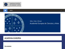 Tablet Screenshot of academia-europea.org